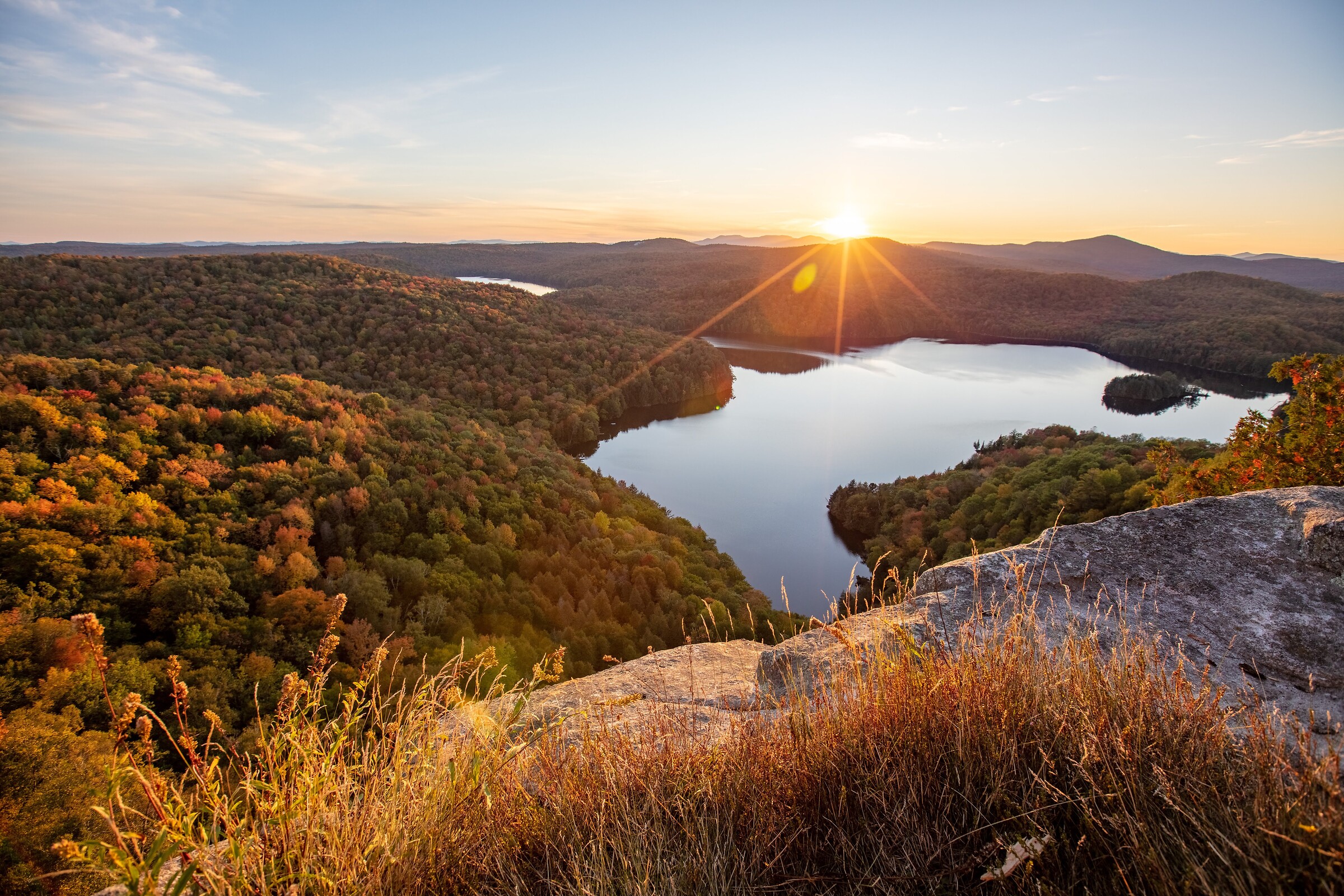 Nichols Ledge at Sunset